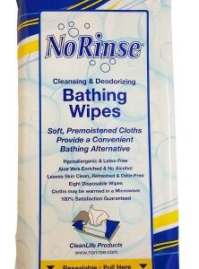 Rinse-Free Bath Wipe No Rinse Soft Pack Scented 8 Count