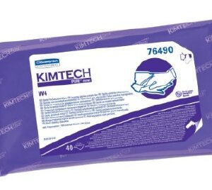 Surface Disinfectant Cleaner Kimtech W4 Premoistened Cleanroom Manual Pull Wipe 40 Count Soft Pack Alcohol Scent Sterile