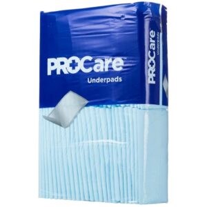 Disposable Underpad ProCare 21 X 36 Inch Fluff Light Absorbency