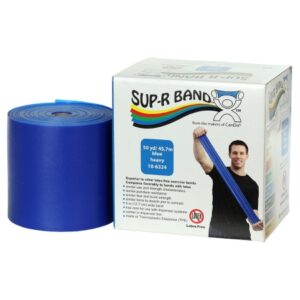 Exercise Resistance Band Sup-R Band Blue 5 Inch X 50 Yard Heavy Resistance
