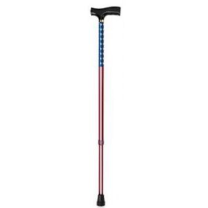 T-Handle Cane Carex Aluminum 31 to 40 Inch Height US Flag Print
