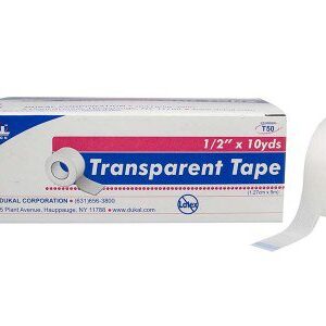 Medical Tape Dukal Transparent 1 Inch X 10 Yard LLDPE NonSterile