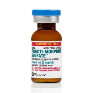 Clinical Training Medication Practi-Morphine Sulfate 2mg/mL Liquid Tint Vial 2 mL