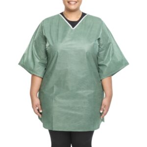 Scrub Shirt 3X-Large Green Without Pockets Short Sleeve Unisex