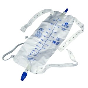 Urinary Leg Bag ReliaMed Premium Without Valve Sterile 1,000 mL Vinyl / Flocked