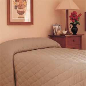 Bedspread 71 W X 102 L Inch 50% Cotton / 50% Polyester Khaki