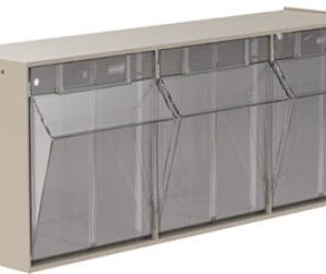 Tilt Front Bin TiltView Tan Plastic 7-7/8 X 9-7/16 X 23-5/8 Inch