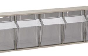 Tilt Front Bin TiltView Tan Plastic 5-3/8 X 6-1/2 X 23-5/8 Inch