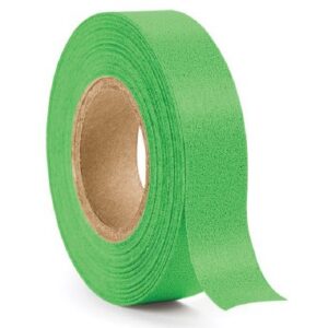 Blank Instrument Tape UAL Colored Identification Tape Green Flexible Paper 1/2 X 500 Inch