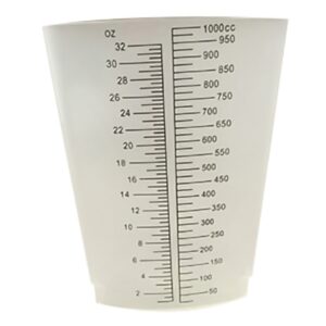 Graduated Container Triangular Polyethylene 1,000 mL (32 oz.)