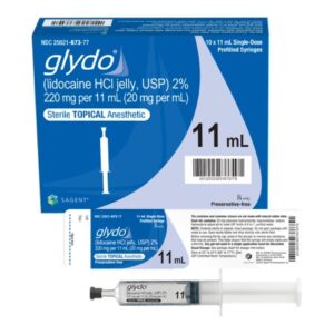 Glydo Lidocaine HCl, Preservative Free 2%, 20 mg / mL Jelly 11 mL