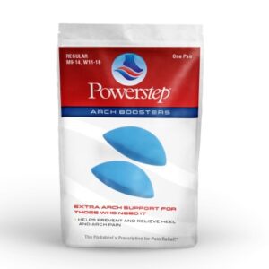 Arch Support Powerstep Arch Boosters Polyurethane Foam Female 11 and Up / Male 10 and Up Blue