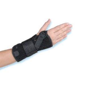 Wrist Brace Aluminum / Poly-Felt / Suede Right Hand Black X-Large