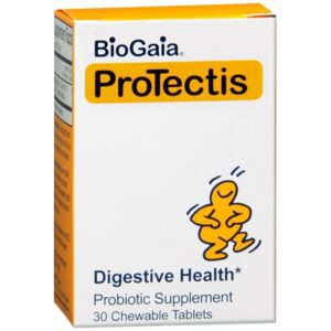 Probiotic Dietary Supplement BioGaia ProTectis 30 per Bottle Chewable Tablet