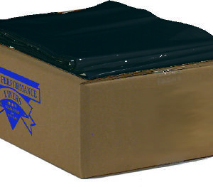 Trash Bag Colonial Bag 55 gal. Black LLDPE 1.35 mil 40 X 55 Inch X-Seal Bottom Flat Pack