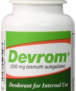 Internal Deodorant Devrom 200 mg Strength Chewable Tablet 100 per Bottle