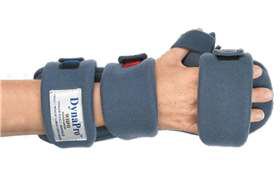 Resting Hand Orthosis with Thumb Ease DynaPro Fabric Right Hand Blue Medium