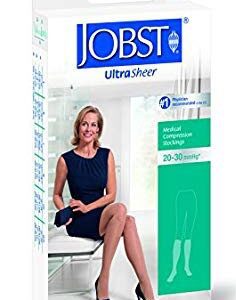 Compression Stocking JOBST Ultrasheer Thigh High Medium / Petite Natural Closed Toe
