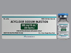 Acyclovir Sodium 50 mg / mL Injection 10 mL