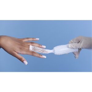 Elastic Net Retainer Dressing with Applicator MT Spandage Tubular Elastic 25 Yard Size F1 White Small Finger / Toe NonSterile