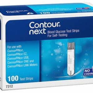 Blood Glucose Test Strips Contour 100 Strips per Pack