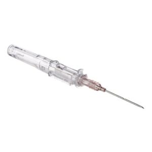 Peripheral IV Catheter ViaValve 20 Gauge 1 Inch Polyurethane Straight Hub Blood Control Sliding Safety
