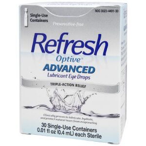 Eye Lubricant Refresh Optive Advanced 0.1 oz. Eye Drops