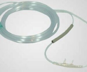 Nasal Cannula with Ear Cushions AirLife Adult Curved Prong / NonFlared Tip 7 Foot O2 Line