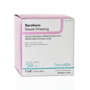 Xeroform Petrolatum Impregnated Dressing Xeroform Strip 1 X 8 Inch Sterile