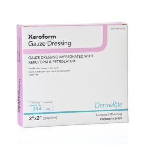 Xeroform Petrolatum Impregnated Dressing Xeroform Square 2 X 2 Inch Sterile