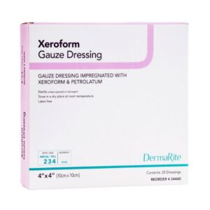 Xeroform Petrolatum Impregnated Dressing Xeroform Square 4 X 4 Inch Sterile