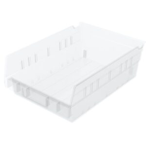 Shelf Bin Clear Industrial Grade Polymers 4 X 8-3/8 X 11-5/8 Inch