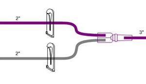 IV Extension Set ICU Needle-Free Port Small Bore 7 Inch Tubing