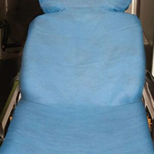 Stretcher Sheet Snug-Fit Fitted 40 X 89 Inch Blue Nonwoven Disposable