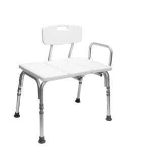 Carex Knocked Down Bath Transfer Bench Arm Rail 16 to 20 Inch Seat Height 300 lbs. Weight Capacity