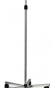 IV Stand Telescoping Pole 4 Hooks 5 Legs with Casters