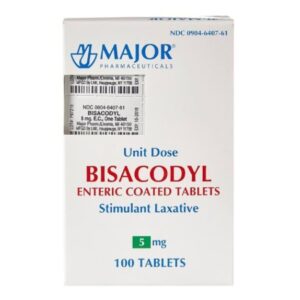Laxative Major Tablet 100 per Bottle 5 mg Strength Bisacodyl USP