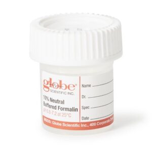 Prefilled Formalin Container Click-It 38 X 44 mm 10 mL Fill in 20 mL (0.67 oz.) Screw Cap Warning Label / Patient Information NonSterile