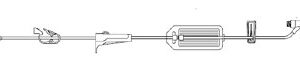 IV Pump Set Z-800 Pump 1 Port 20 Drops / mL Drip Rate 0.22 Micron Filter 105 Inch Tubing Solution