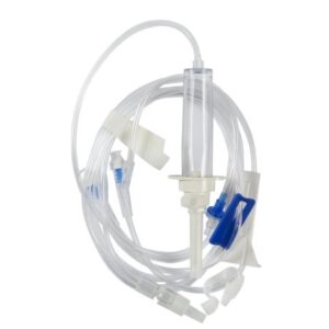 IV Pump Set Z-800 Pump 2 Ports 20 Drops / mL Drip Rate Without Filter 105 Inch Tubing Solution