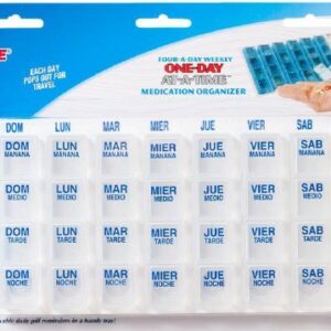 Pill Organizer One-Day-At-A-Time Medium 7 Day 4 Dose
