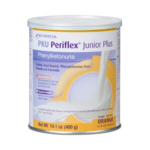 Pediatric Oral Supplement PKU Periflex Junior Plus Orange Flavor 14.1 oz. Can Powder Phenylalanine-free Phenylketonuria (PKU)