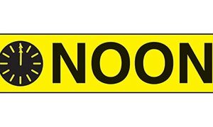 Pre-Printed Label Indeed Auxiliary Label Yellow Paper Noon Black Safety and Instructional 3/8 X 1-5/8 Inch