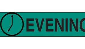 Pre-Printed Label Indeed Auxiliary Label Green Paper Evening Black Safety and Instructional 3/8 X 1-5/8 Inch