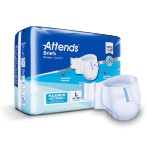 Unisex Incontinence Brief Attends Large Disposable Heavy Absorbency