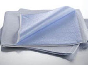 Stretcher Sheet Graham Medical Flat 40 W X 90 L Inch Blue / White Tissue / Poly Disposable