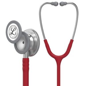 Clinician Stethoscope 3M Littmann Classic III Burgundy 1-Tube 27 Inch Tube Convertible Chestpiece