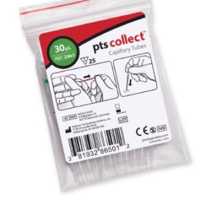 PTS Diagnostics Capillary Blood Collection Tube Plain 30 ?L Without Closure Glass Tube