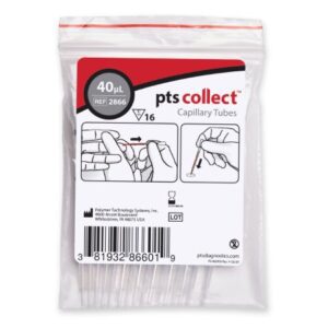 PTS Diagnostics Capillary Blood Collection Tube Plain 40 ?L Without Closure Glass Tube