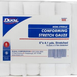 Conforming Bandage Dukal 6 Inch X 4-1/10 Yard 8-Ply NonSterile 6 per Pack
